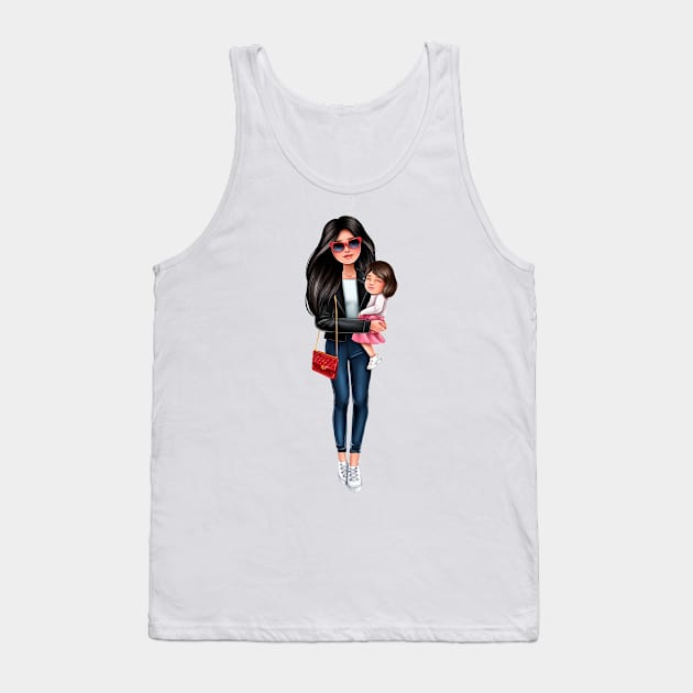 Mother with doughter Tank Top by inna.grevceva